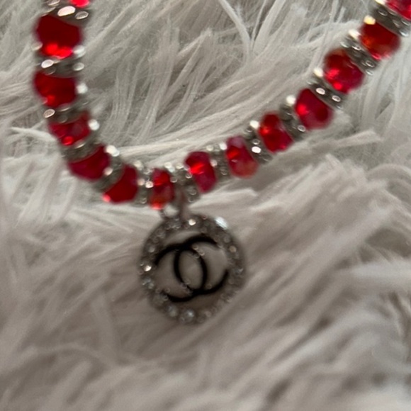 Elegant Red and Silver bracelet - Picture 2 of 2